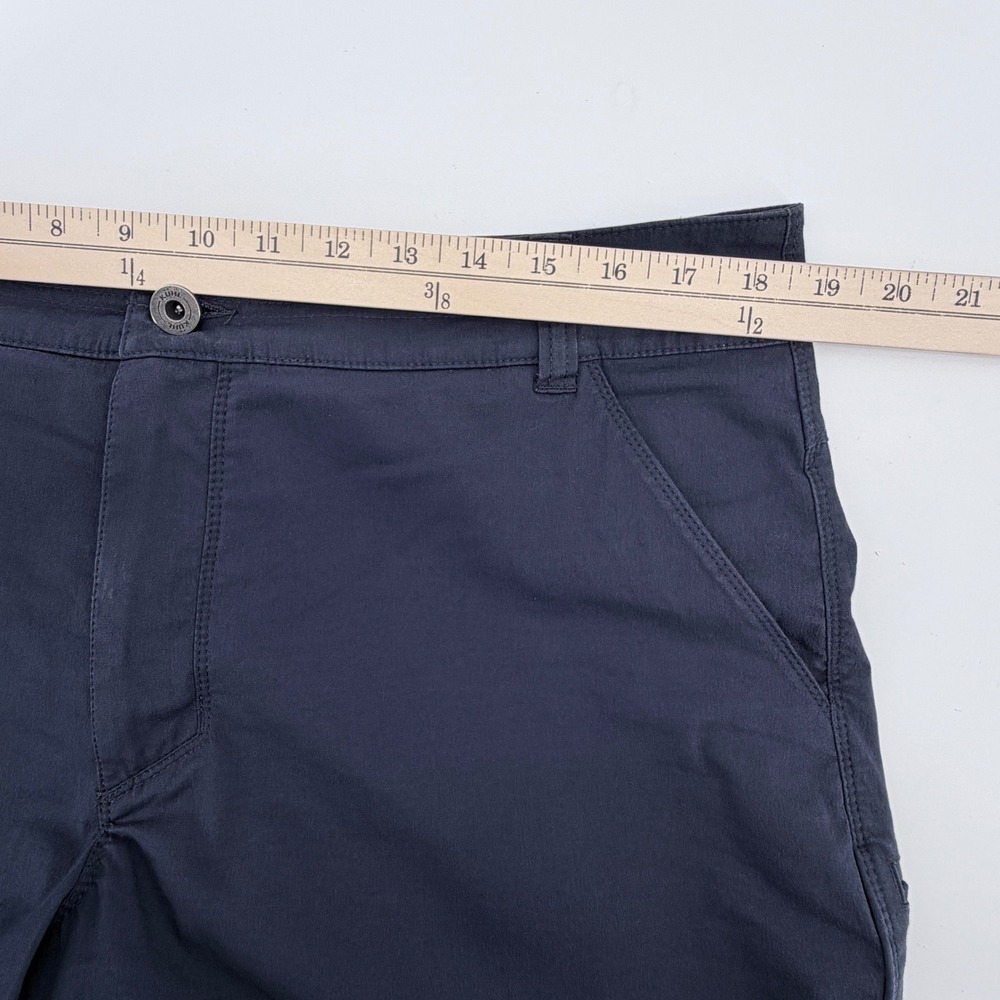 Kuhl Shorts Mens 36 Navy Blue Cotton Nylon Stretch Hiking Outdoor Excellent Con - Picture 9 of 11